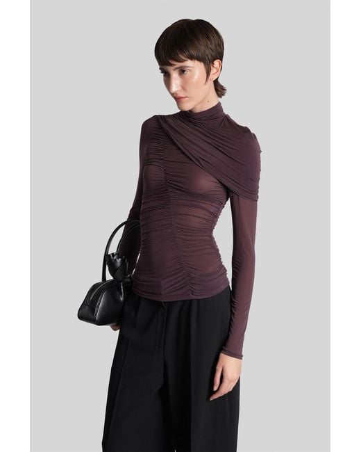 Magda Butrym Purple Blouse 06 Topwear