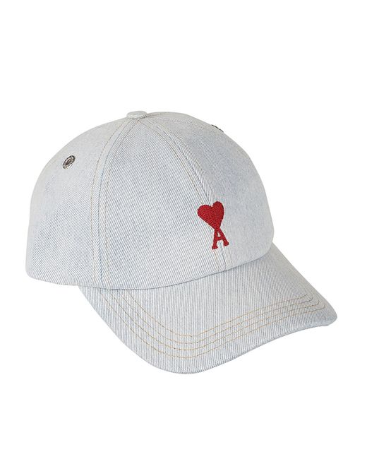 AMI White Heart Embroidered Cap