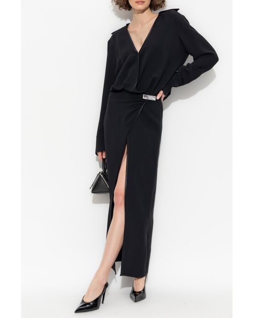 The Attico Black Dress With Applique