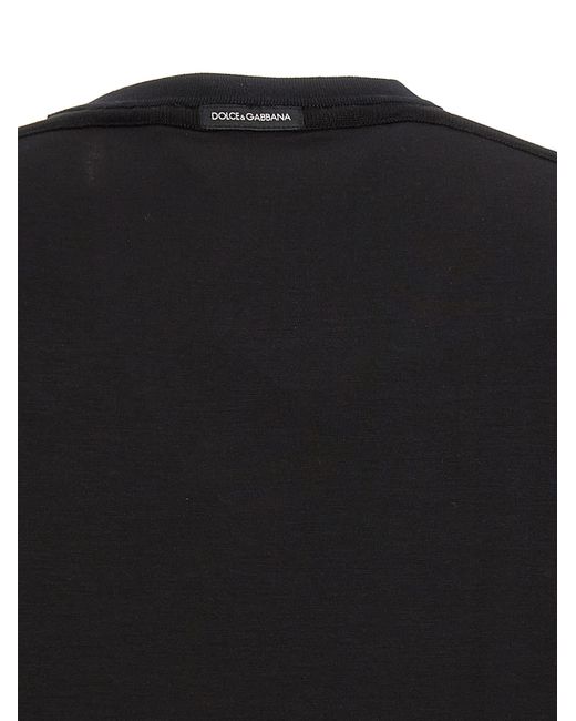 Dolce & Gabbana Black Stretch Jersey T-shirt for men