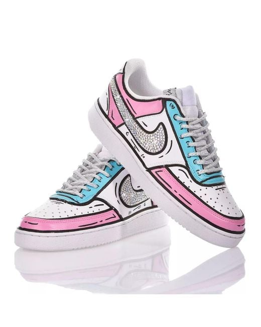 MIMANERA Blue Nike Comics Cinderella Custom