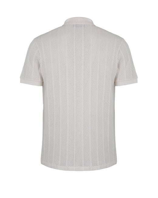 Les Hommes White Polo Shirt for men