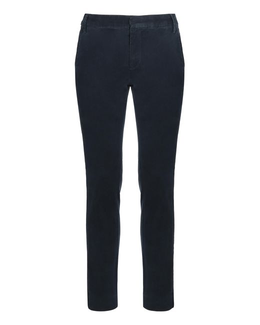 FRAME Blue Slim Fit Chino Trousers Elastane Chinos for men