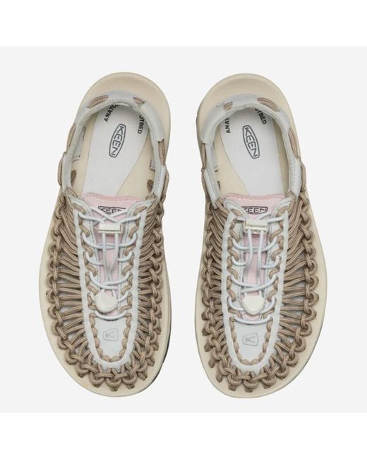 Keen Metallic Sandals Uneek Leather And Textile