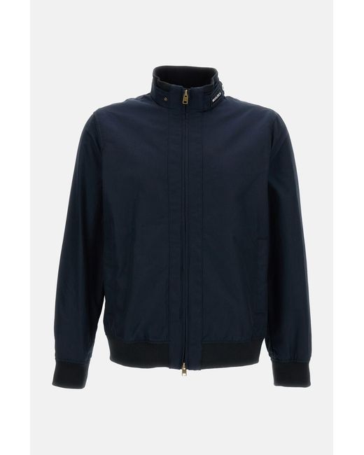 Woolrich Blue Spring Lewis Bomber Jacket for men