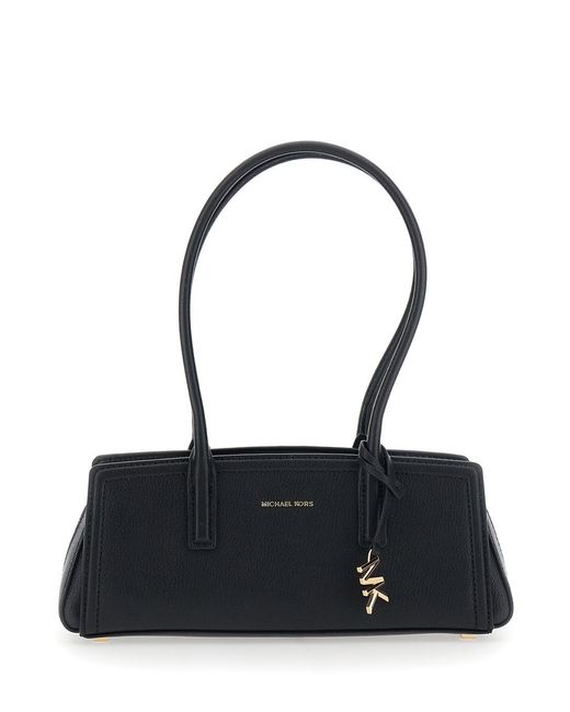 MICHAEL Michael Kors Black Shoulder Bag Laila Leather Cow