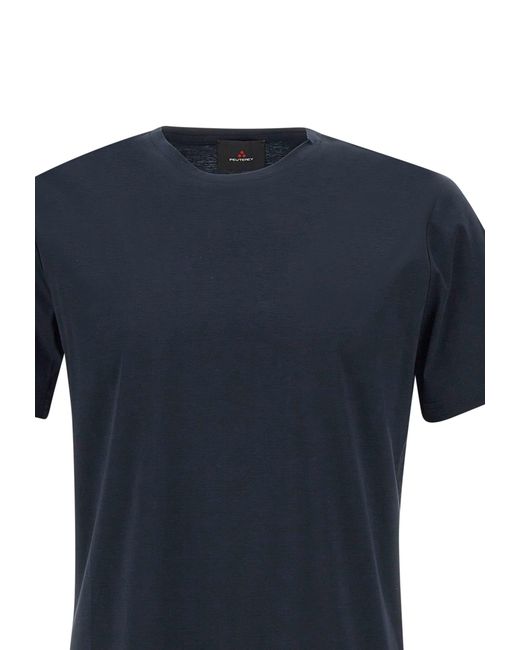 Peuterey Blue Cleats Mer Cotton T-Shirt for men