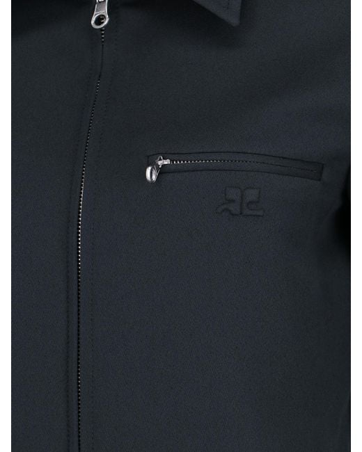 Courreges Blue Jackets Main Material: Polyester