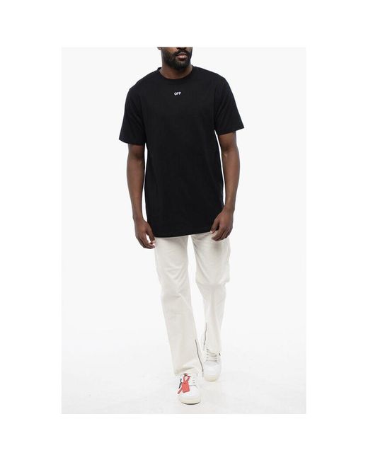 Off-White c/o Virgil Abloh Black Cotton Arrow Crew for men