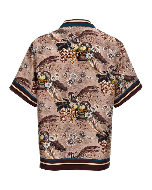Etro Multicolor Printed Silk Shirt Shirt, Blouse for men