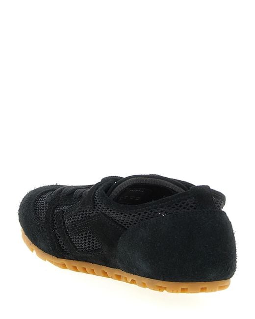 Balmain Black Racer 45-Suede Sneakers Calfskin Leather (Bos Taurus)