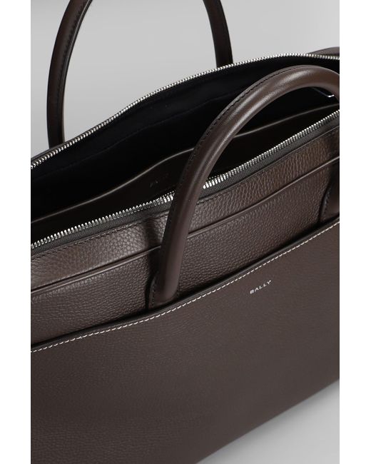 Bally Black Oeden Monobrief Hand Bag for men