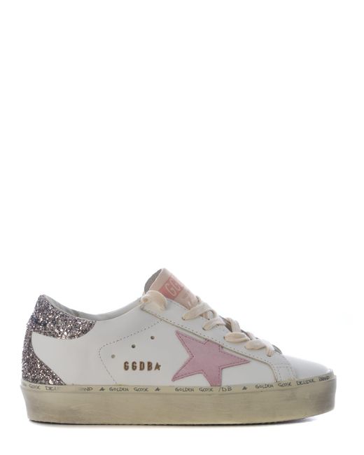 Golden Goose Deluxe Brand White Sneakers Hi Star Made Of Leather