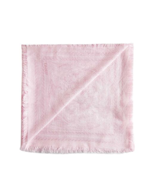 Versace Pink Silk Scarfs