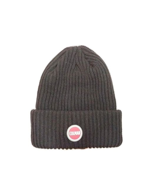 Colmar Gray Logo-Patch Knitted Beanie