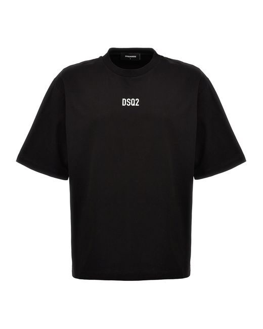 DSquared² Black Logo T-shirt for men