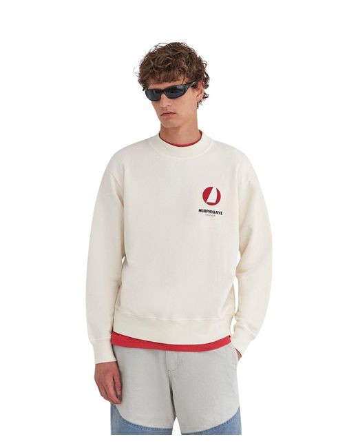 Murphy & Nye White Sheave Sweatshirt for men