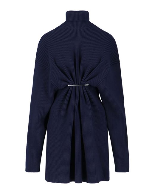 Balenciaga Blue Dresses Wool