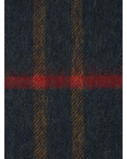 Barbour Green Wool Scarf for men