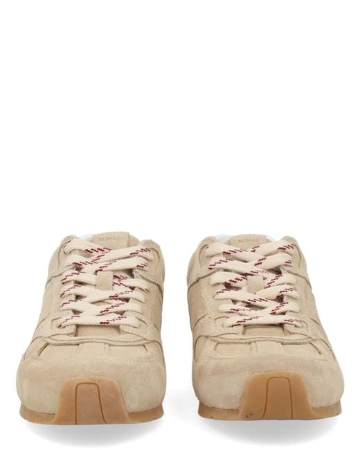 Alohas Natural Sneakers Suede Cow Leather Trainers