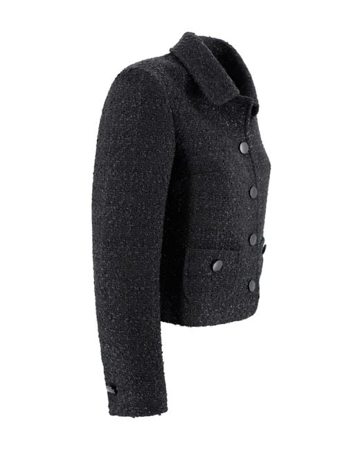 Tagliatore Black Crop Jacket