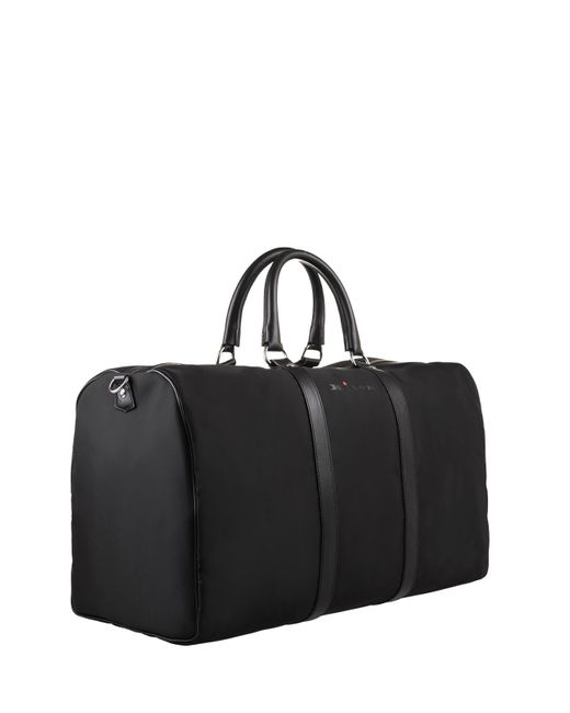 Kiton Black Travel Bag With Logo for men