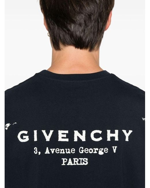 Givenchy Black T-Shirt Cotton T-Shirts for men
