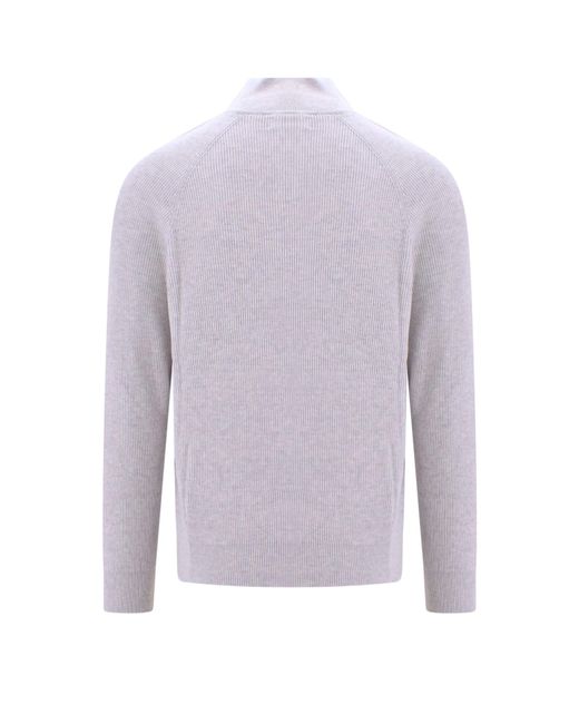 Brunello Cucinelli Purple Sweater for men