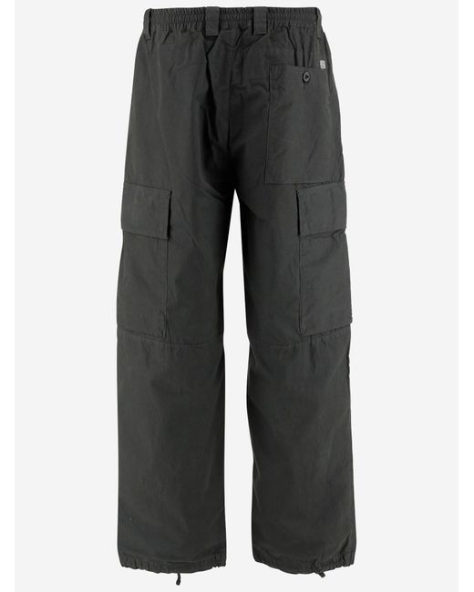 C P Company Gray Cotton Cargo Pants for men