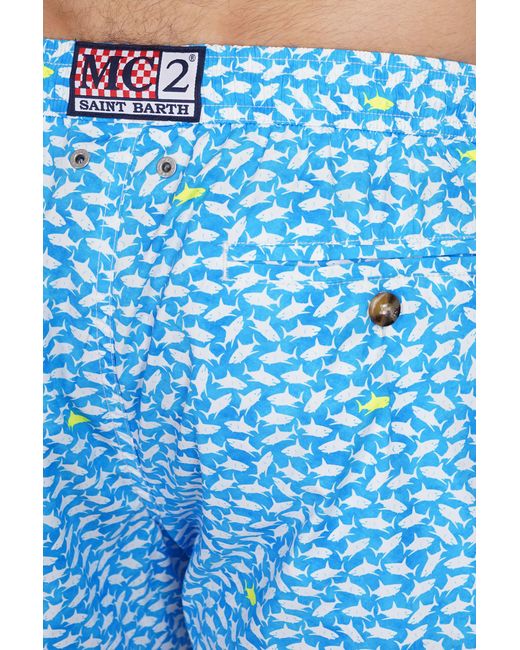 Mc2 Saint Barth Blue Comfort Light Beachwear for men
