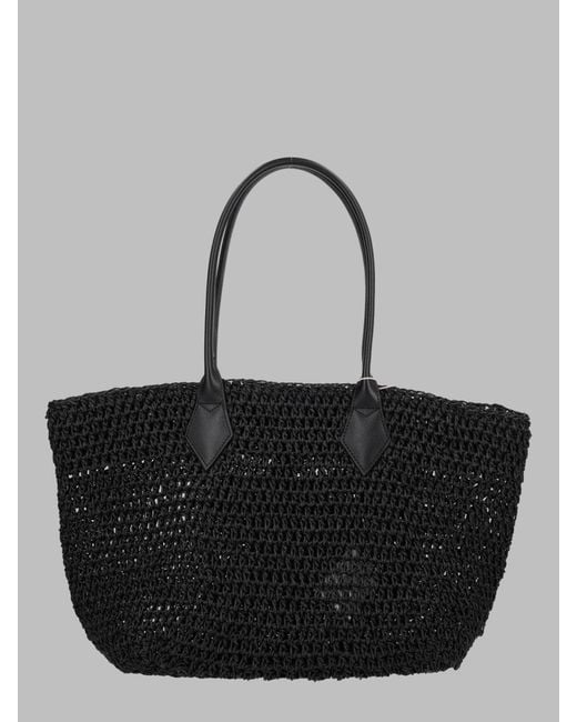 Vivienne Westwood Black Tote Bag Alana Small Paper Handbags
