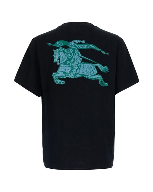 Burberry Black T-Shirt Ryan Cotton T-Shirts for men