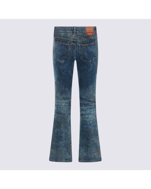 DIESEL Blue Cotton Denim Jeans