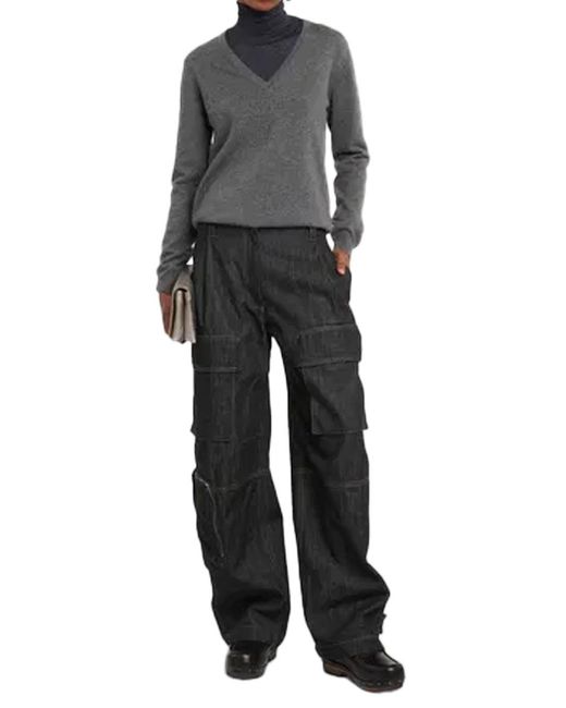 Brunello Cucinelli Gray Cashmere Sweater