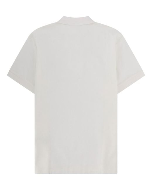 Burberry White Polo Shirt Cotton for men