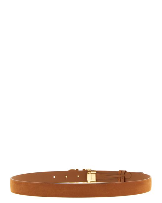 Ferragamo White 'Gancini' Reversible Belt