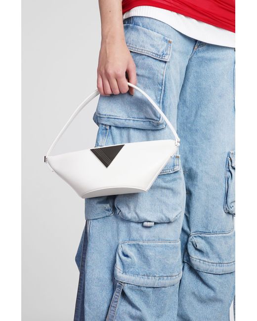 The Attico White Piccola Hand Bag