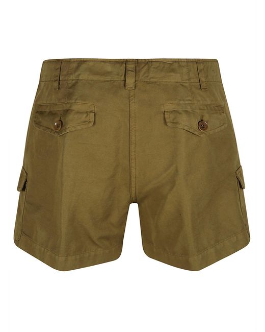 Aspesi Green Drawstringed Shorts