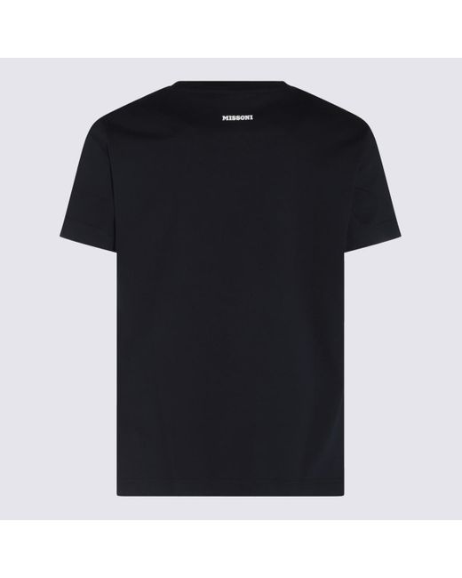 Missoni Black Cotton T-Shirt for men