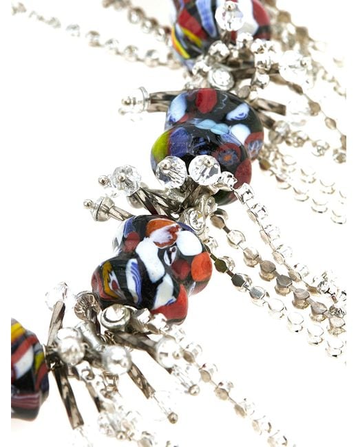 Dries Van Noten Metallic Glass Necklace