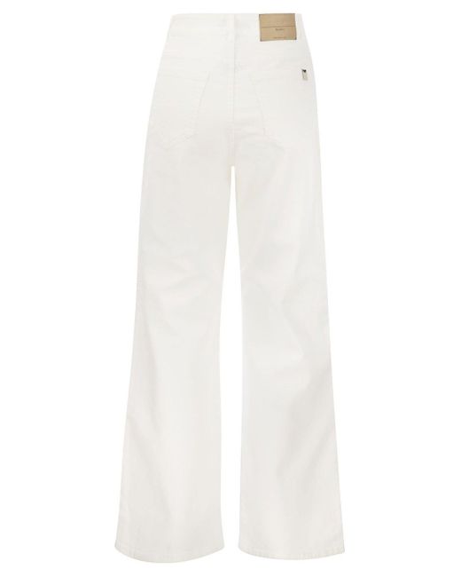 Weekend by Maxmara White Logo Patch Cropped Jeans
