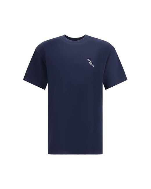 Givenchy Blue Logo T-Shirt for men
