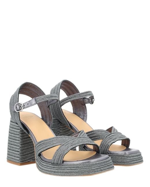 Castaner Blue Valley Sandals Polyester Ovine Leather