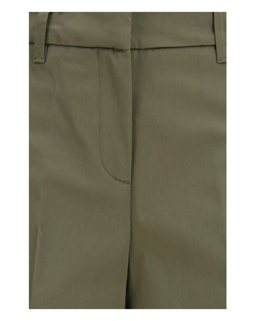True Royal Green Niki Pants Cotton; Elastane