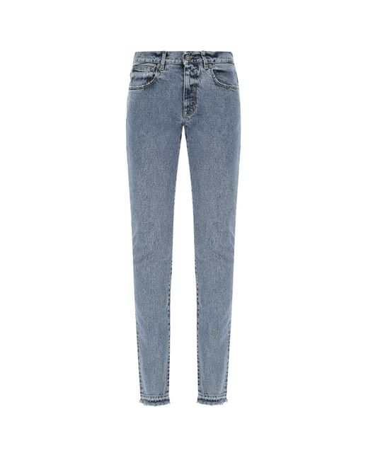 Fourtwofour On Fairfax Blue Stretch Denim Jeans for men