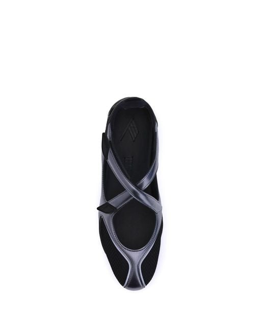 The Attico White Nomad Ballerinas