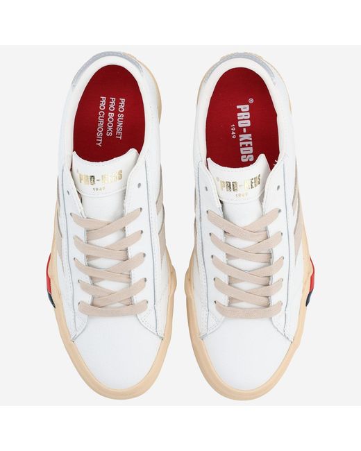Pro Keds White Classic Leather Sneakers Trainers