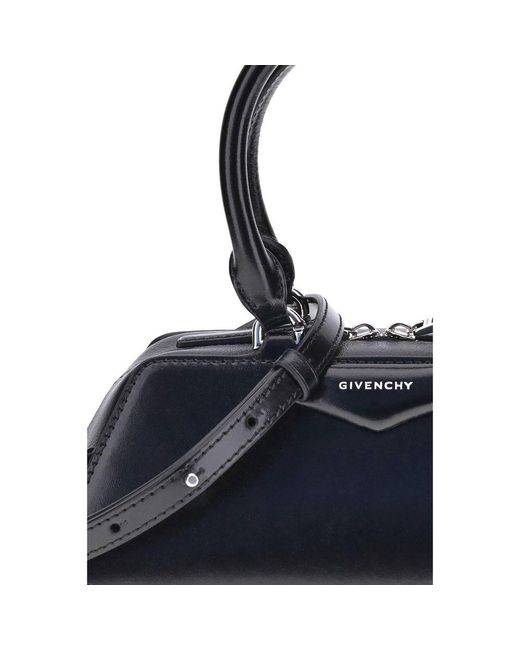 Givenchy Blue Black Calf Leather Bos Taurus Handbag for men