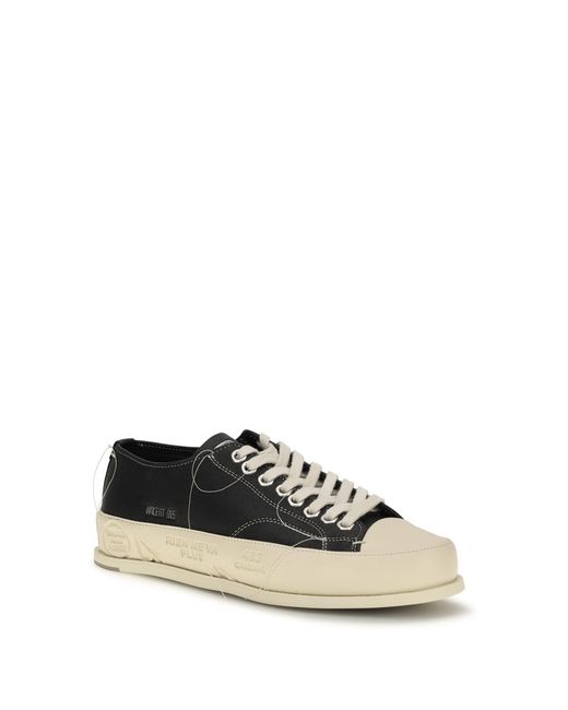 Premiata Black Sneakers Vince 015 Leather Upper: Calf Trainers for men
