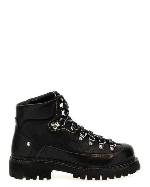 DSquared² Black Canadian Boots, Ankle Boots for men